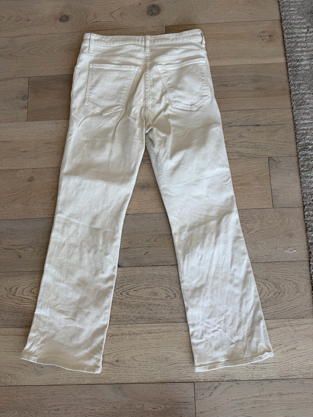 Khaite Vivian High-Rise Jeans - Cream Off-White - Size 29 - Picture 6 of 8
